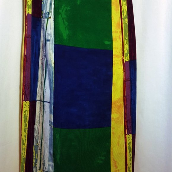 plenty by TRACY REESE Multicolor Abstract Watercolor Print Shift Mini Dress 2 XS - Picture 9 of 13